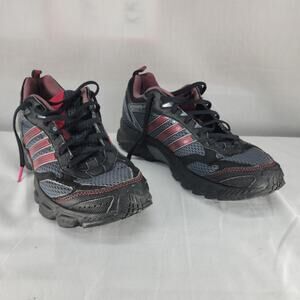 Adidas Women’s 8.5 Trail Running Shoes Black Gray Pink AdiPRENE Outdoor Sneakers